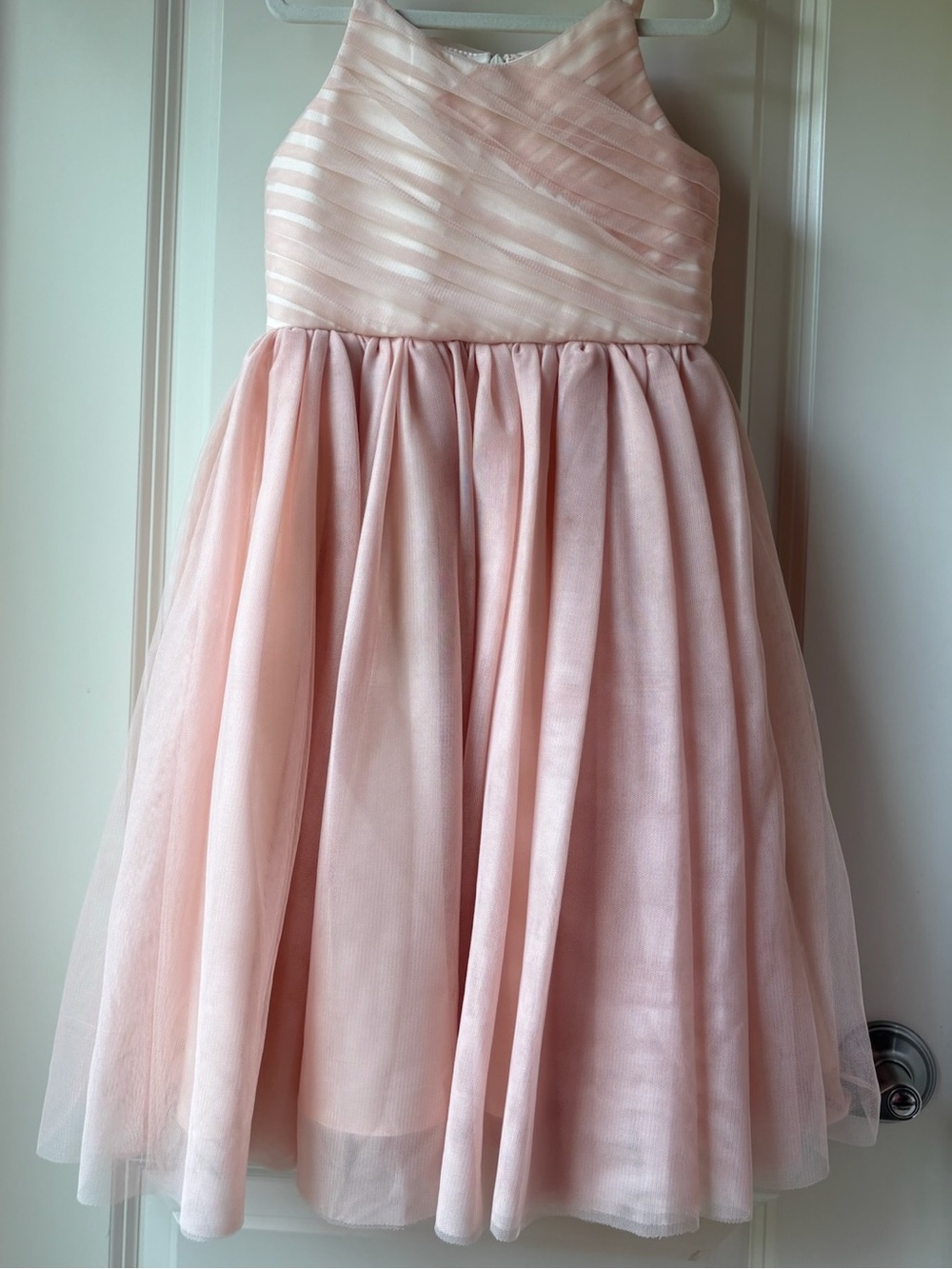 Girls' Pink Sleeveless Tulle Party Dress / Size 5 / EUC